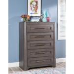 5 Drawer Chest Chests Brown 12