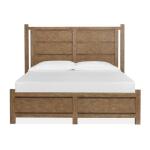 Plum Creek - LT. Brown Wood King Panel Bed Headboard KD