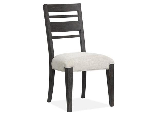 Plum Creek - Black Dining Side Chair w/Upholstered Seat (2/ctn)