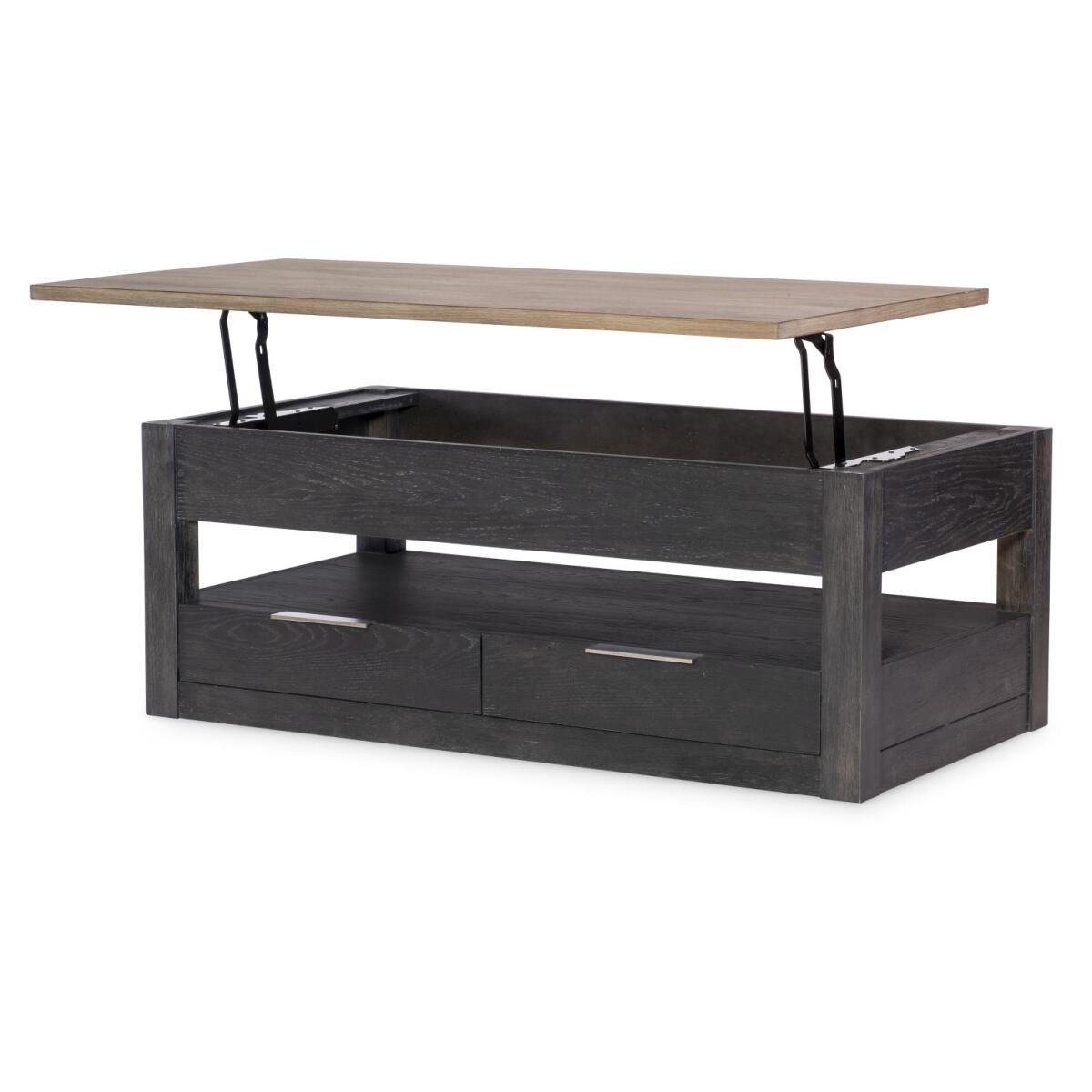 Lift Top Cocktail Table Cocktail & Coffee Tables Black 7