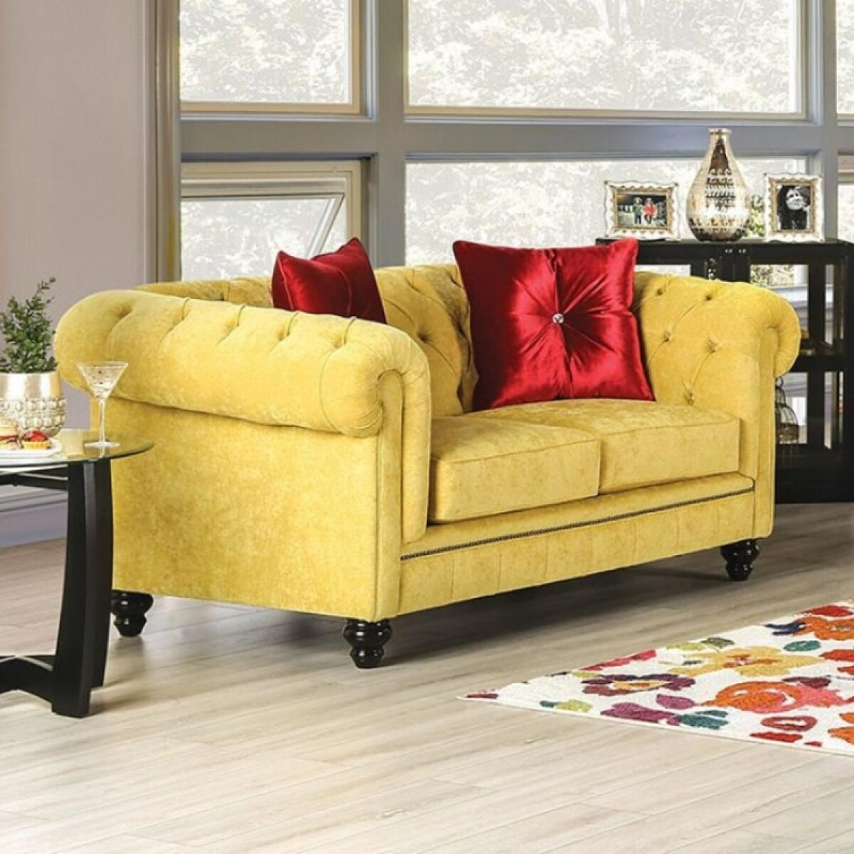 Eliza Love Seat Loveseats Furniture of America 4