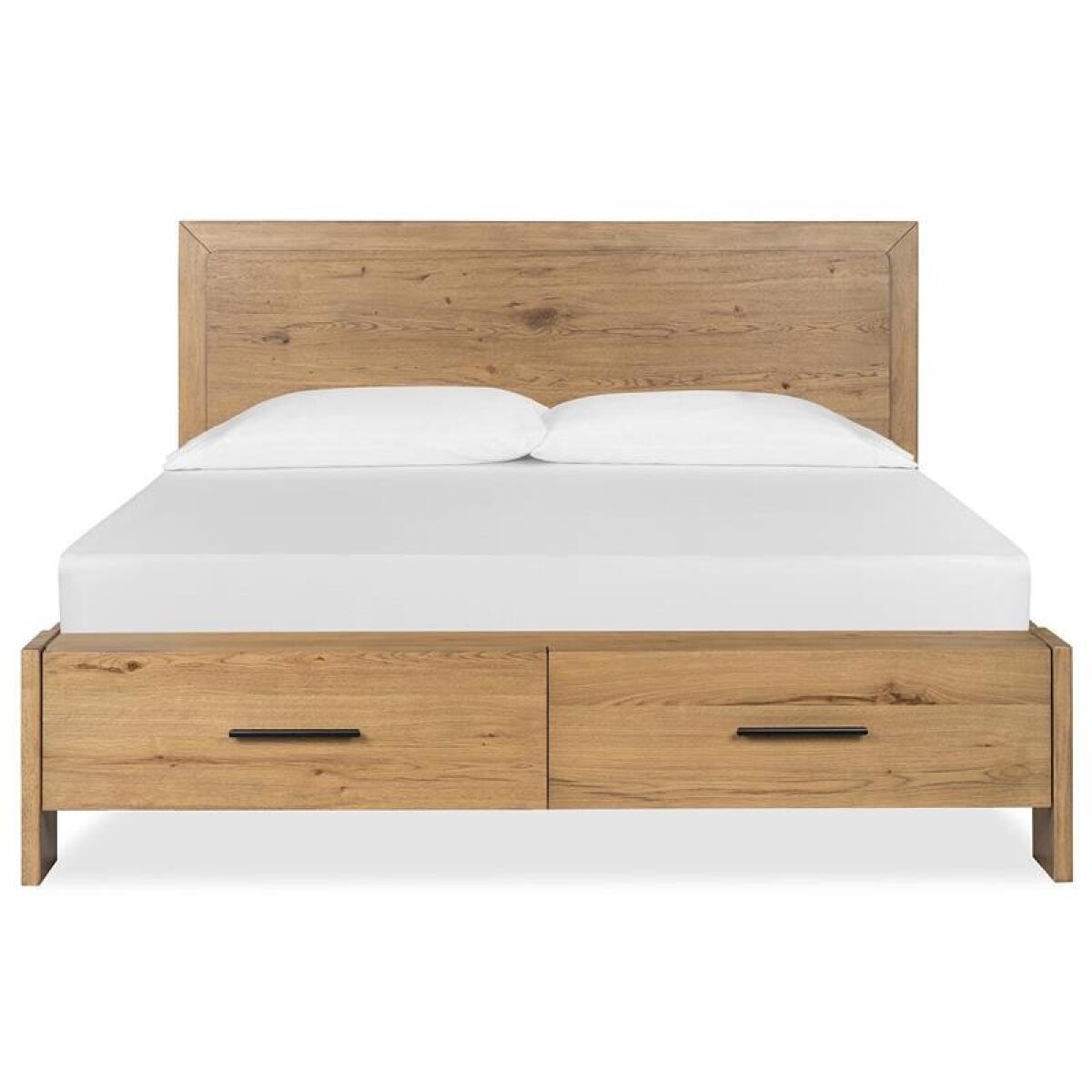 Davenport B6309-64SF Wood King Panel Bed Storage Footboard SU - Image 2