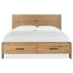 Davenport Wood King Panel Bed Storage Footboard SU