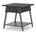 Splayed Bobbin Leg 1 Drw End Table End tables Black 10