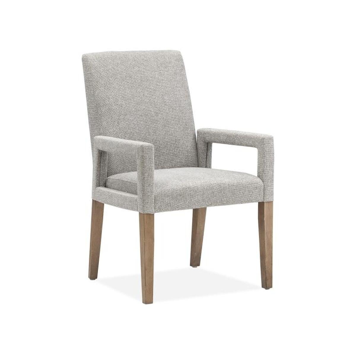 Lindon D5570-73G Dining Arm Chair w/Grey Uph.Seat & Back (2/ctn) - Image 2