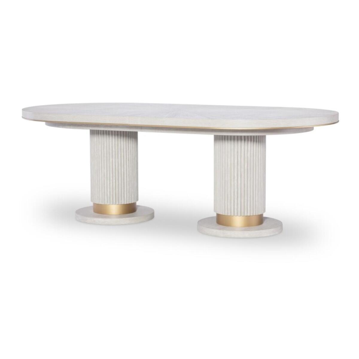 Complete Oval Dining Table Dining Tables Cream 4
