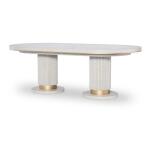 Complete Oval Dining Table Dining Tables Cream 14