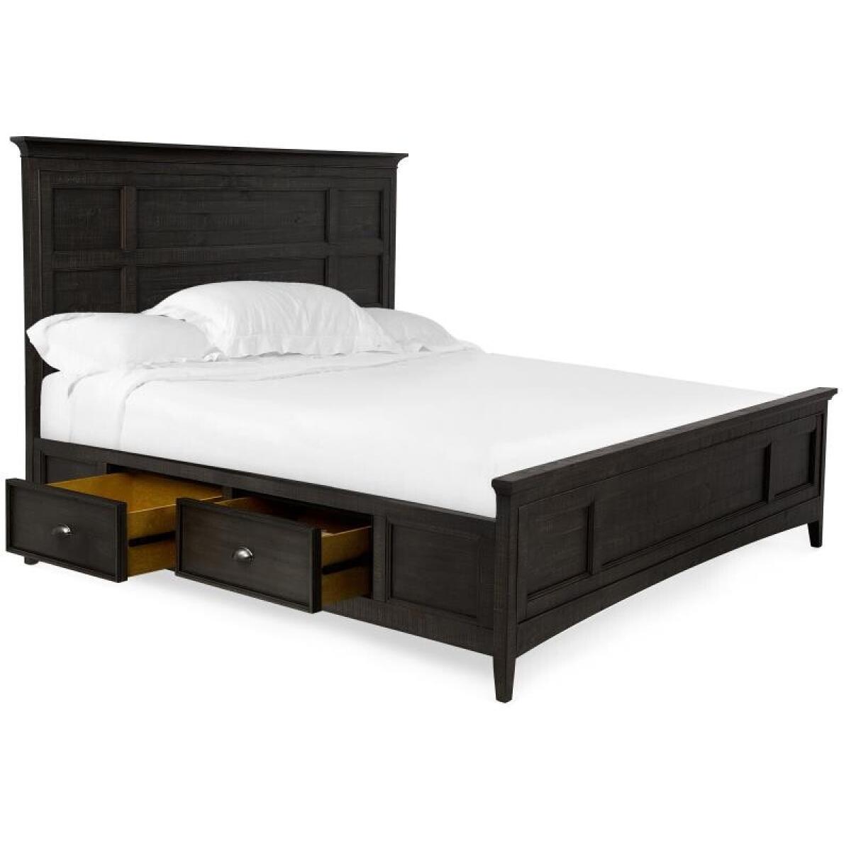Westley B4399-55 Complete Queen Panel Bed with Storage Rails - Image 5