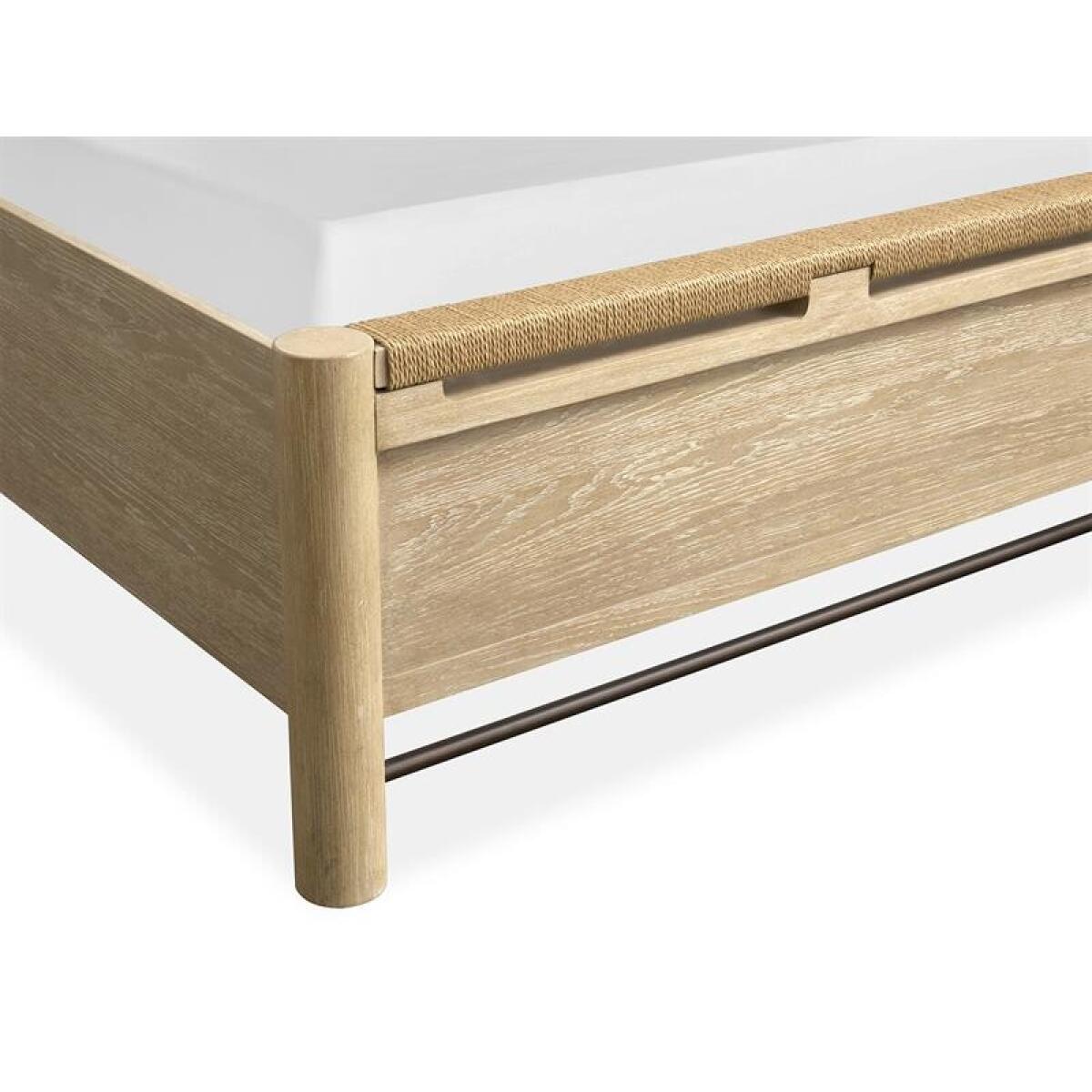 Sunset B5783-65 Complete King Panel Bed w/Upholstered Headboard - Image 5