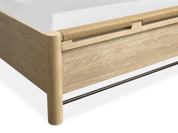 Sunset B5783-65 Complete King Panel Bed w/Upholstered Headboard - Image 5