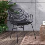 Livana Outdoor Chair (2/CTN) Outdoor Chairs Black 7