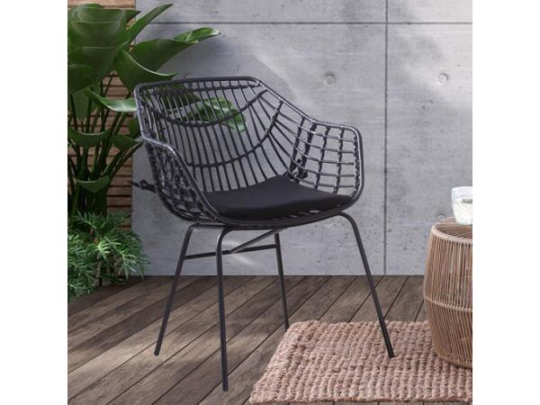 Livana Outdoor Chair (2/CTN) Outdoor Chairs Black