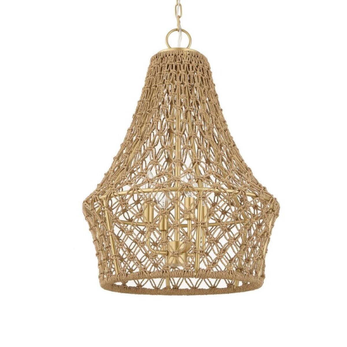 Macrame, 4 Lt Pendant - Image 4