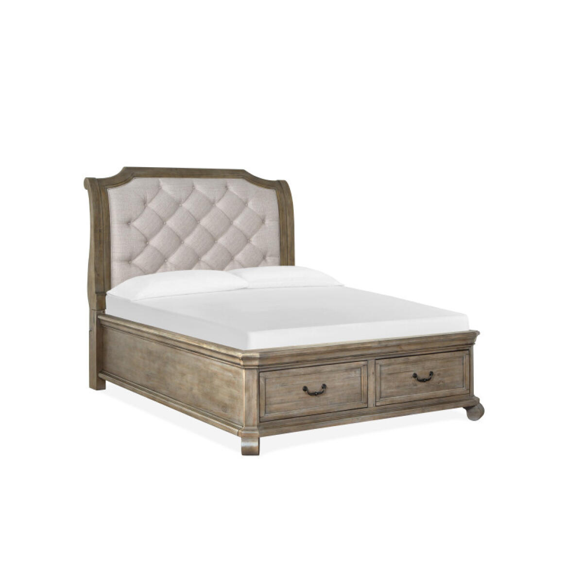 Tinley B4646-53 Complete Queen Sleigh Storage Bed - Image 4