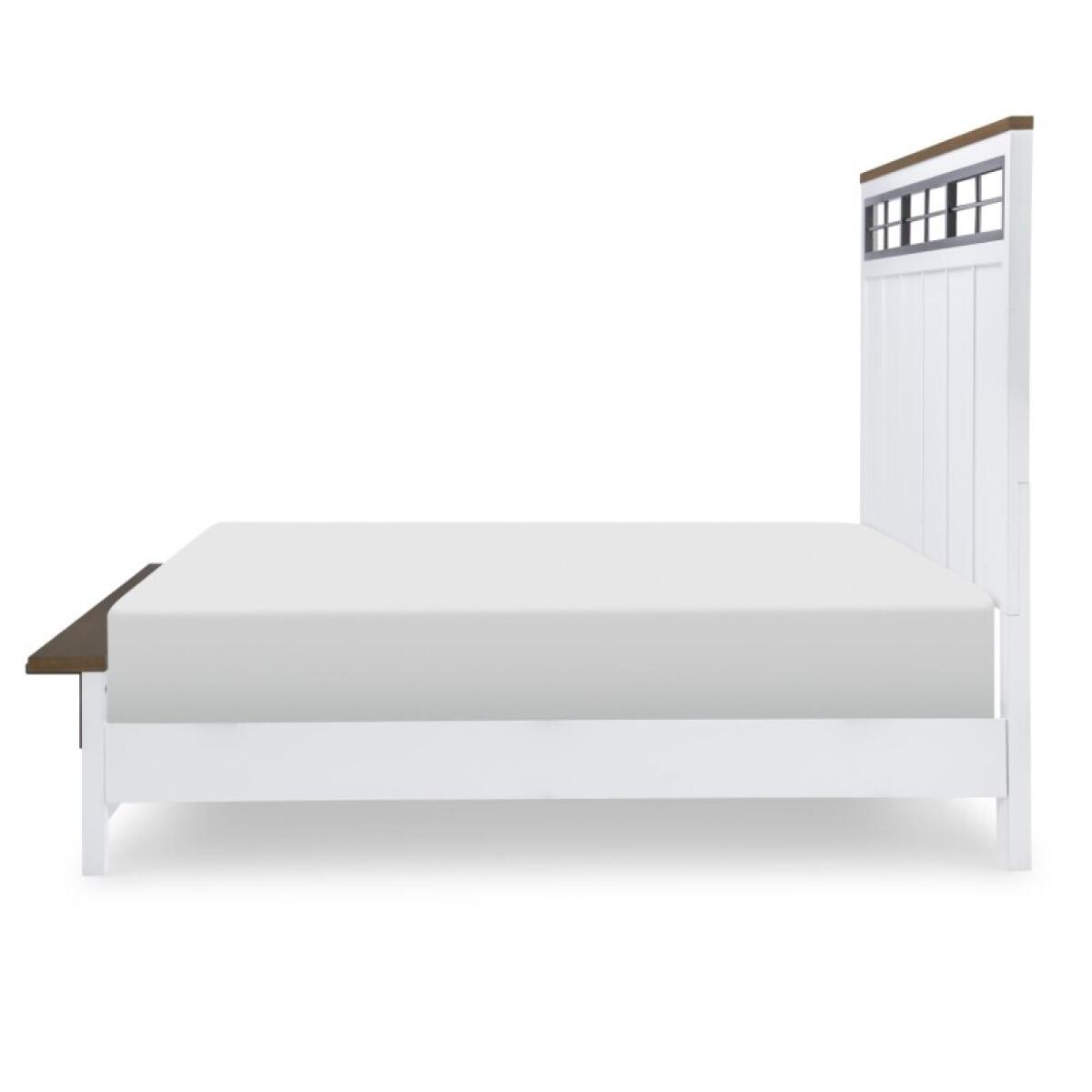 Complete Two Tone Panel Bed Queen 5/0 - Image 4