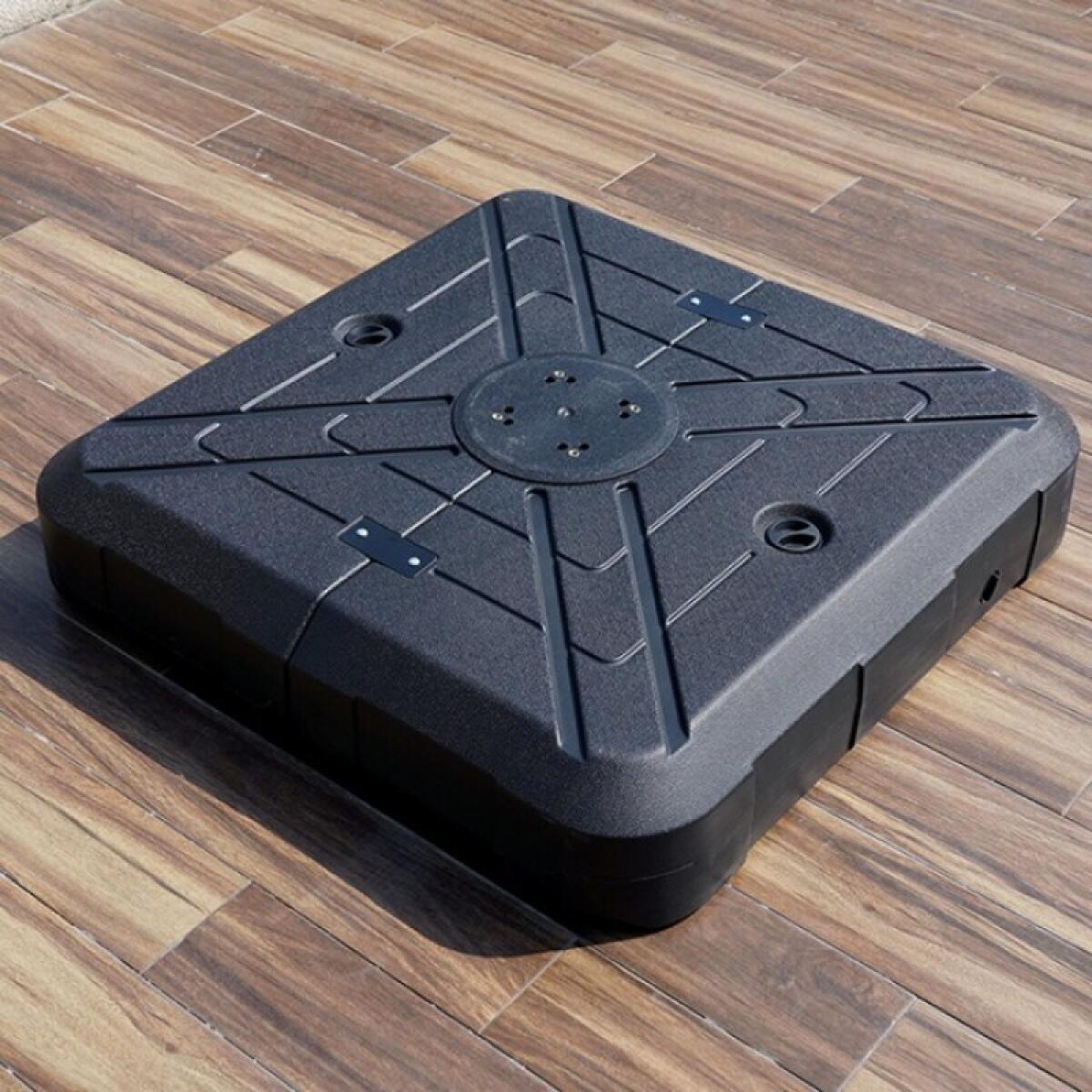 Xico 8 Ft Square Umbrella w/ Double Top w/ LED Light + 37" Large Base - Image 5