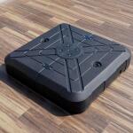 Xico 8 Ft Square Umbrella w/ Double Top w/ LED Light + 37" Large Base - Image 5