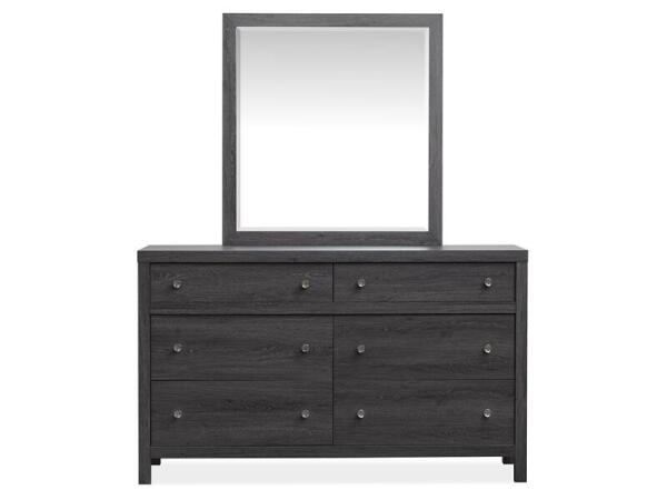 Merrifield – Black Double Drawer Dresser Dressers Black