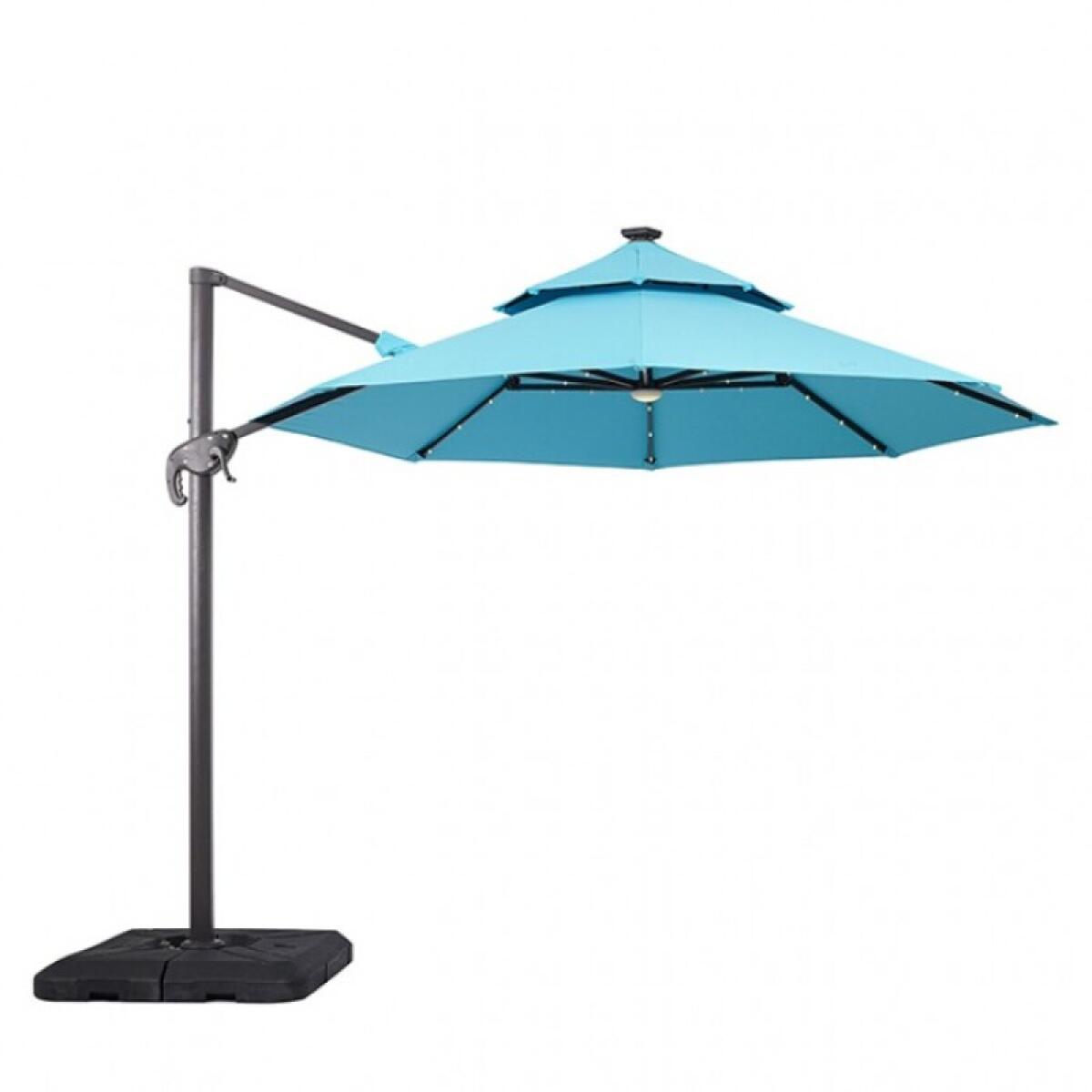 Nuti 10 Ft Round Umbrella w/ LED Light + 37" Large Base - Image 2