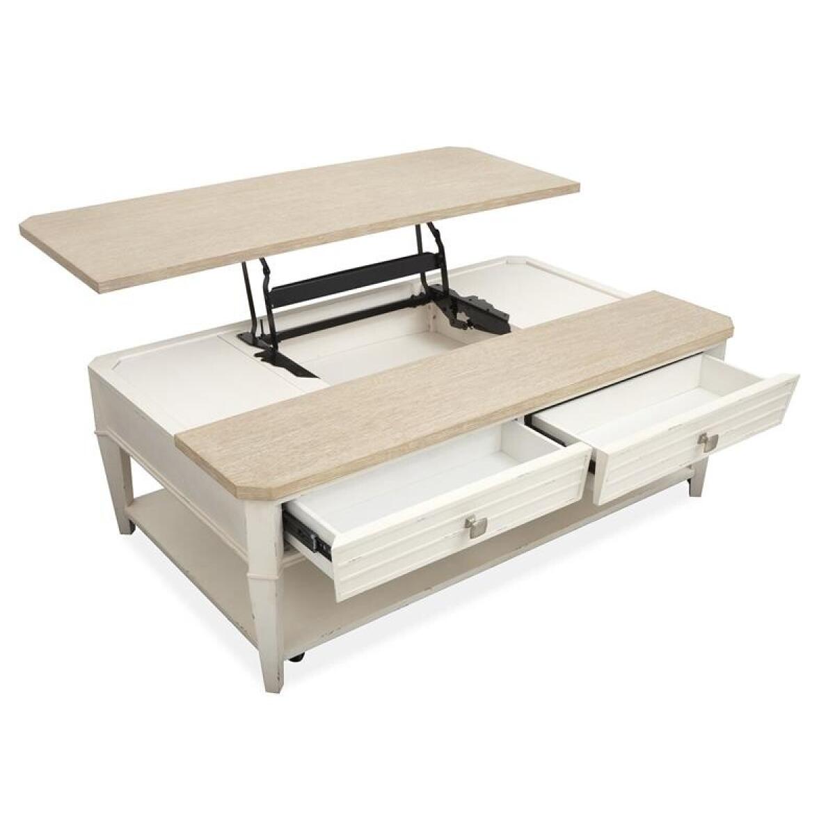 Echo Isles Lift Top Storage Cocktail Table w/Casters - Image 10