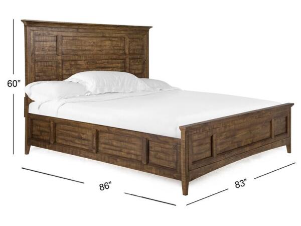 Bay Creek Complete King Panel Bed with Regular Rails - Image 4