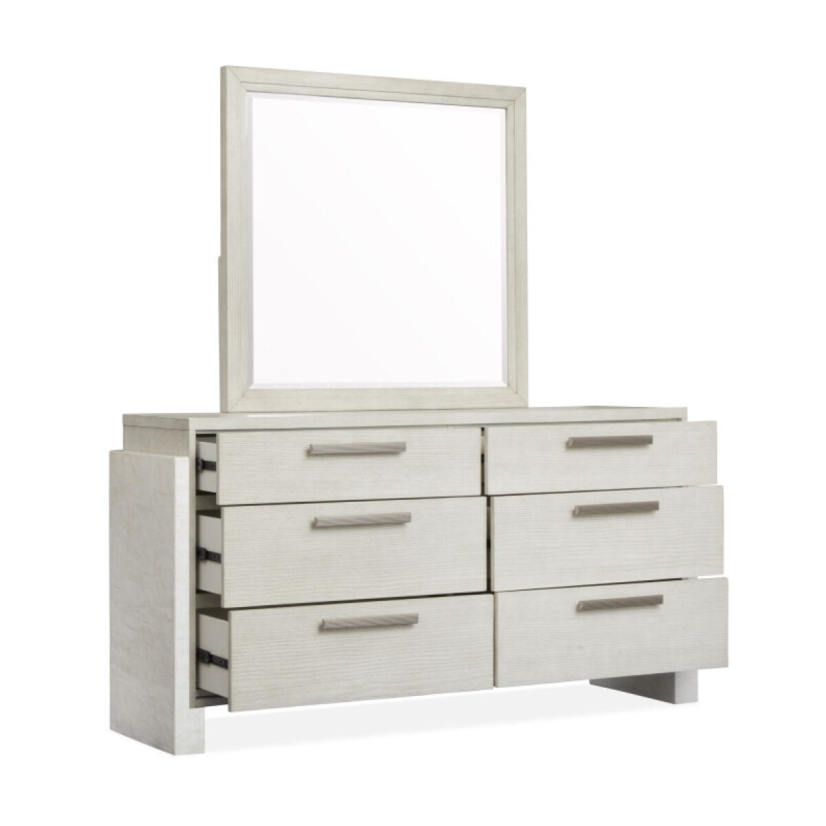 Dresser with Landscape Mirror Dressers Cream 5
