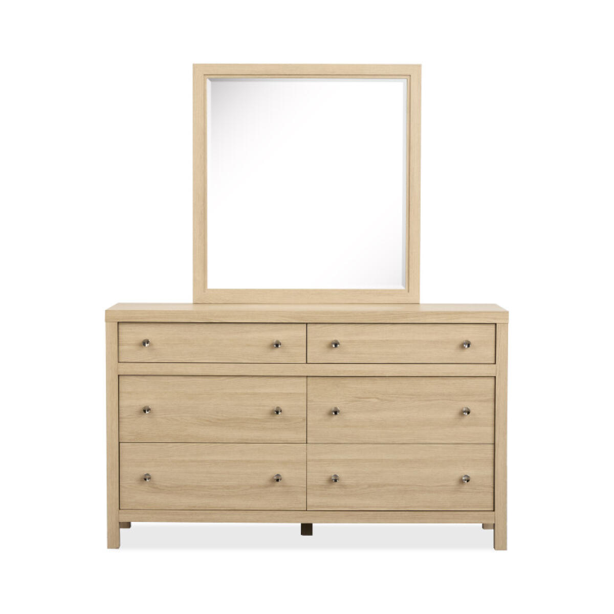 Dresser with Portrait Mirror Dressers Cream 6