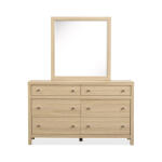 Dresser with Portrait Mirror Dressers Cream 11