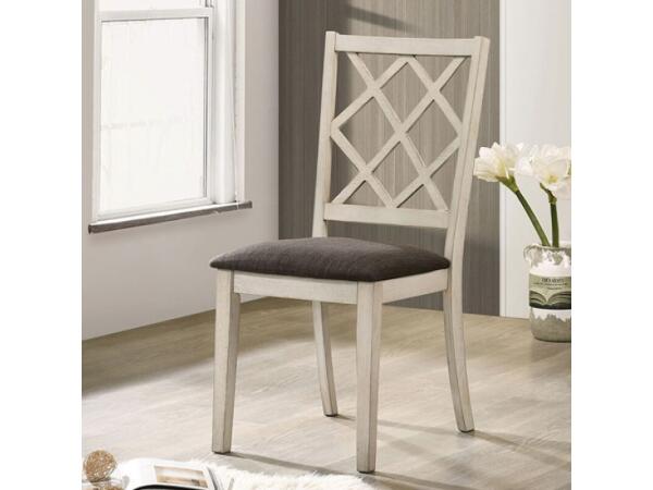 Haleigh Side Chair Chairs & Benches Antique White/Gray