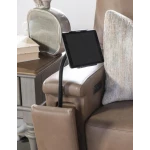 LU370 Fen Positano Fumo (Direct Container Only) UP P1 Laf Glider Loveseat With Console, And One 18 In Pillow - Image 5