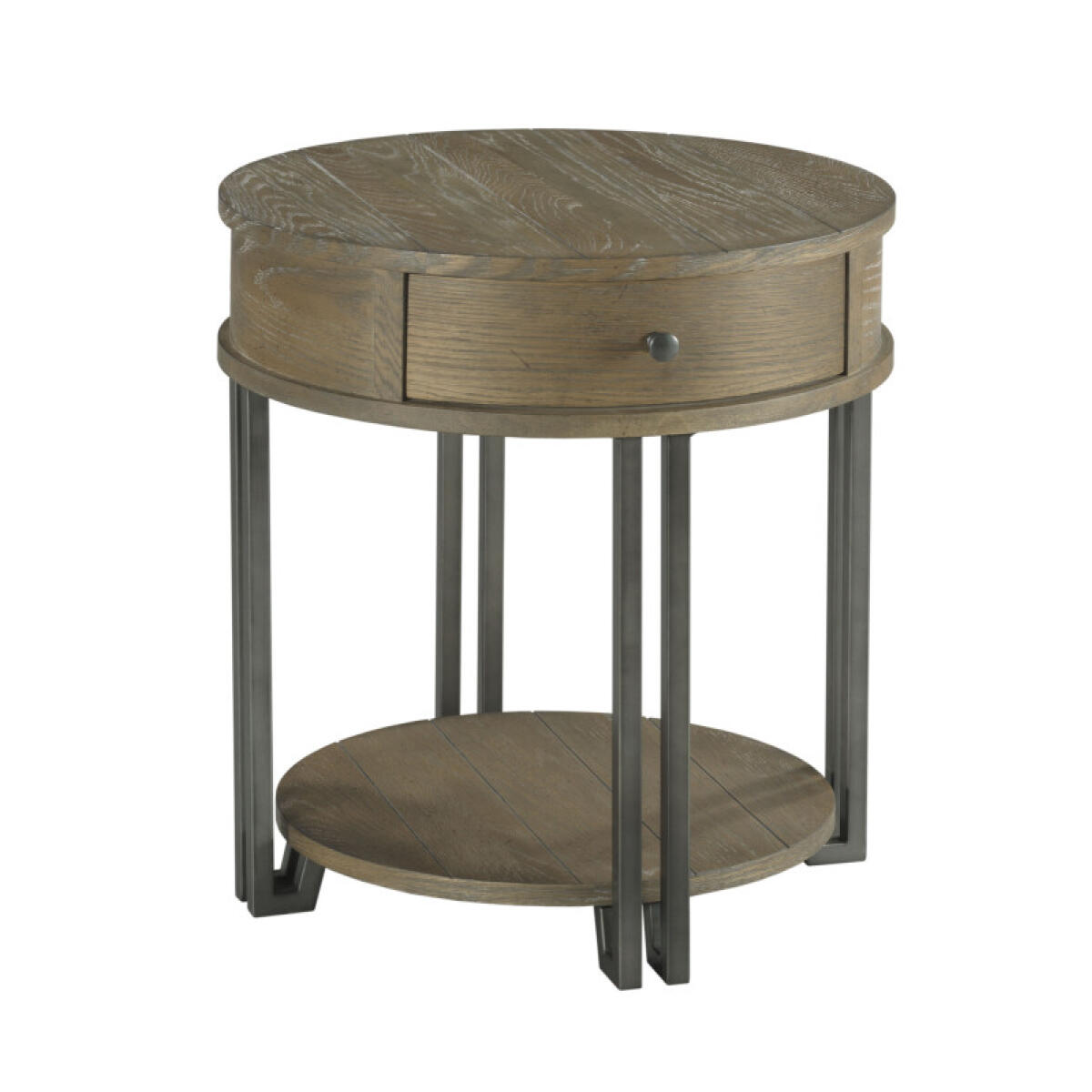 Round End Table End tables Brown 4