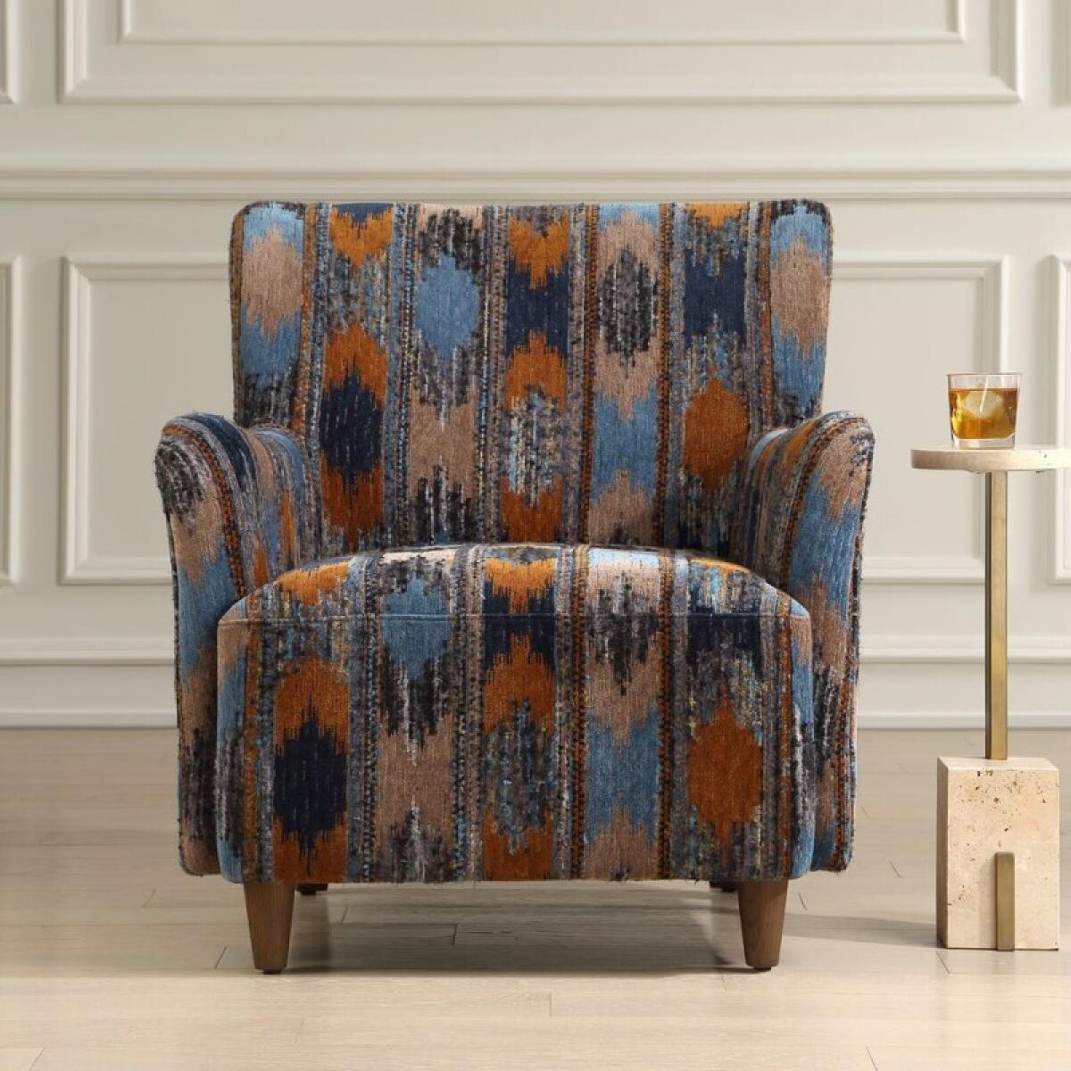 Lainey Armchair, Ikat - Image 4