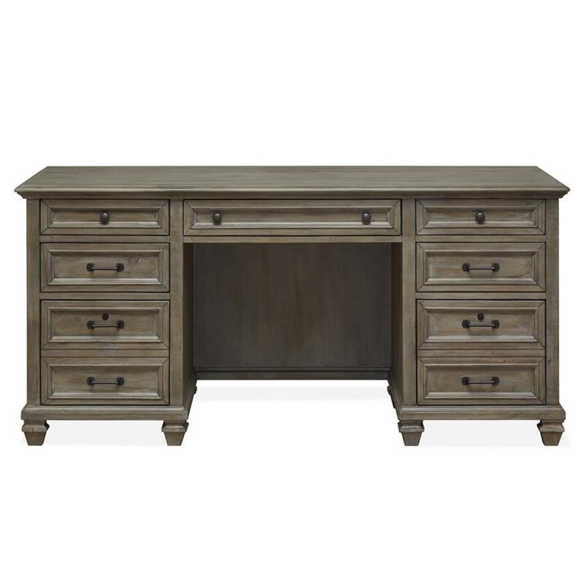 Lancaster Credenza Office Storage Brown 4