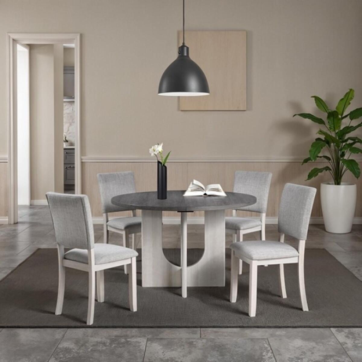 Oberto 5 Pc Round Dining Table Set - Image 3