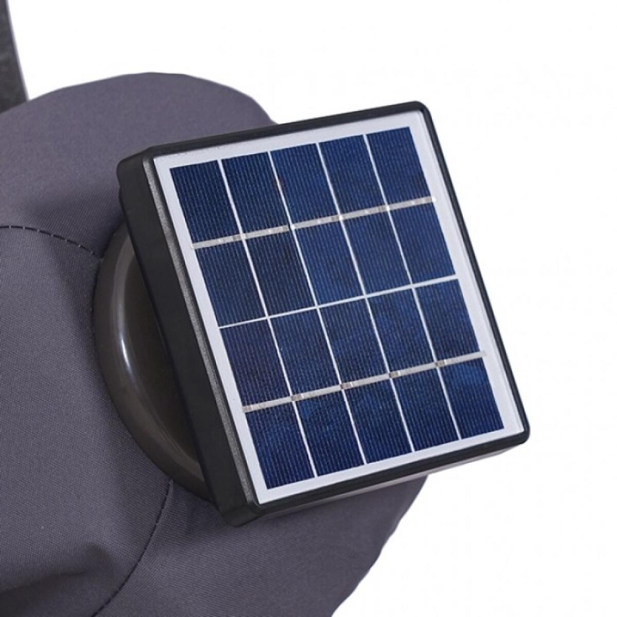 Xico 8 Ft Square Umbrella w/ Double Top w/ LED Light + 37" Large Base - Image 11