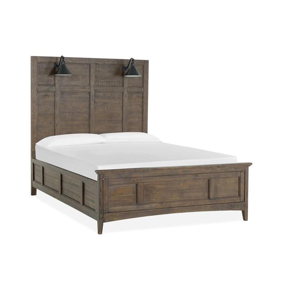 Bay Creek Complete Queen Lamp Panel Bed with Regular Rails - Image 7
