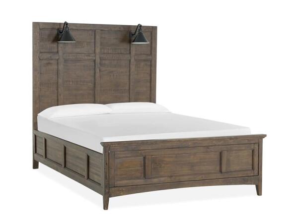 Bay Creek Complete Queen Lamp Panel Bed with Regular Rails - Image 7