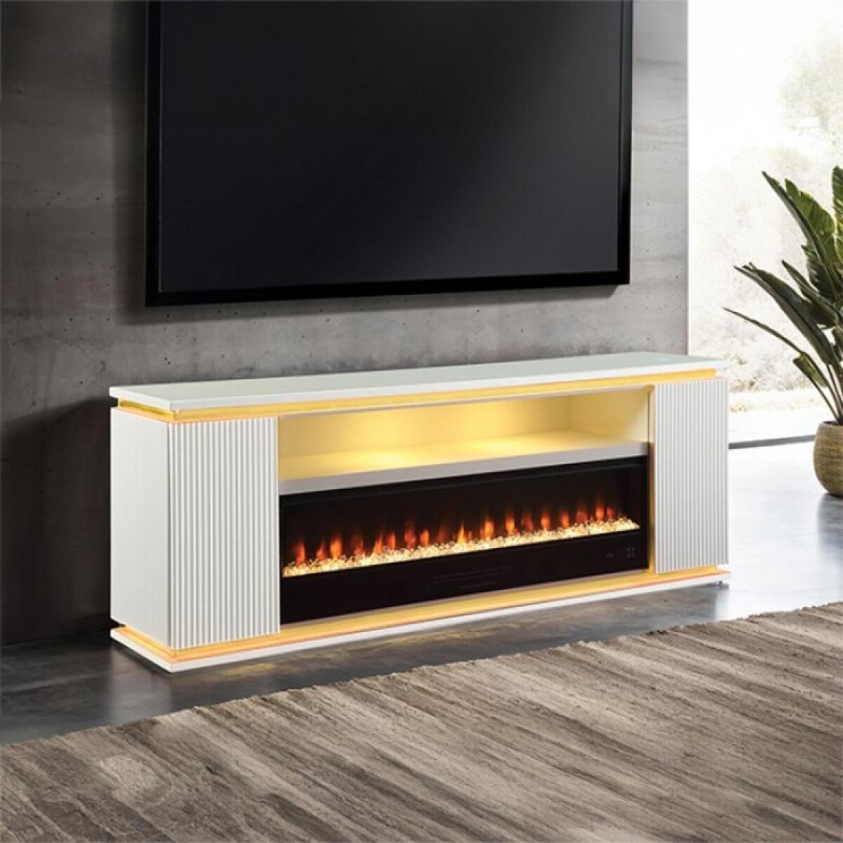Medea 71" TV Stand w/ Electric Fire Place - Image 2