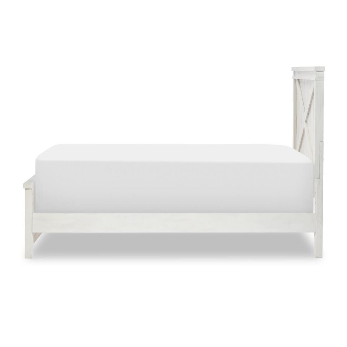 Complete Panel Bed Twin 33 White Finish Youth Beds Aged White 7