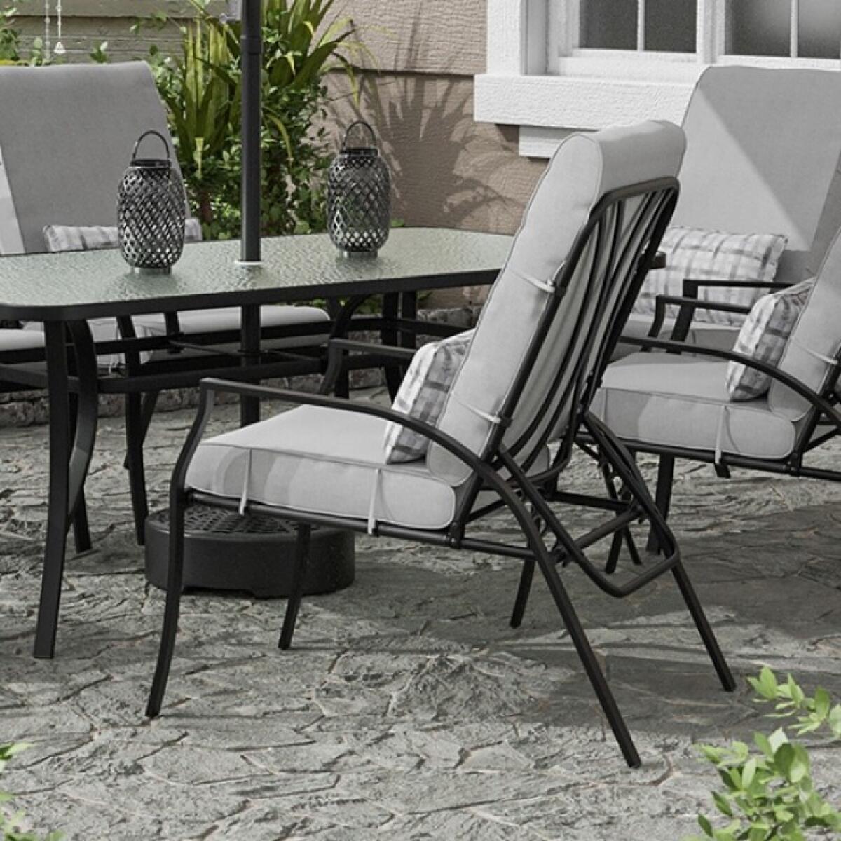 Palma Adjustable Chairs (6/CTN) Outdoor Chairs Black/Gray 4