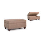 Storage Ottoman w/ Turned Leg 900-60