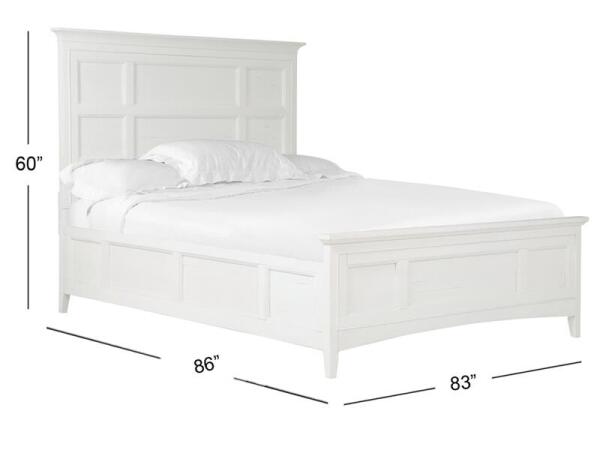 Heron Cove Complete King Panel Bed with Regular Rails - Image 4
