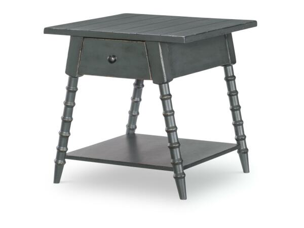 Splayed Bobbin Leg 1 Drw End Table End tables End Tables