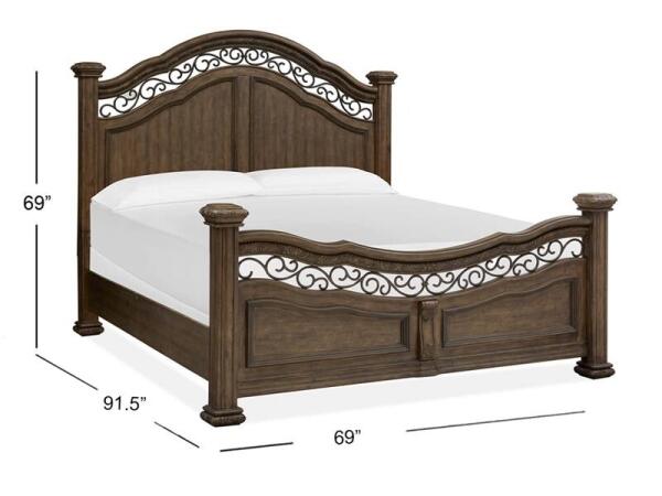 Durango Complete Queen Panel Bed - Image 4