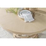 Complete Round Pedestal Table Dining Sets Brown 19