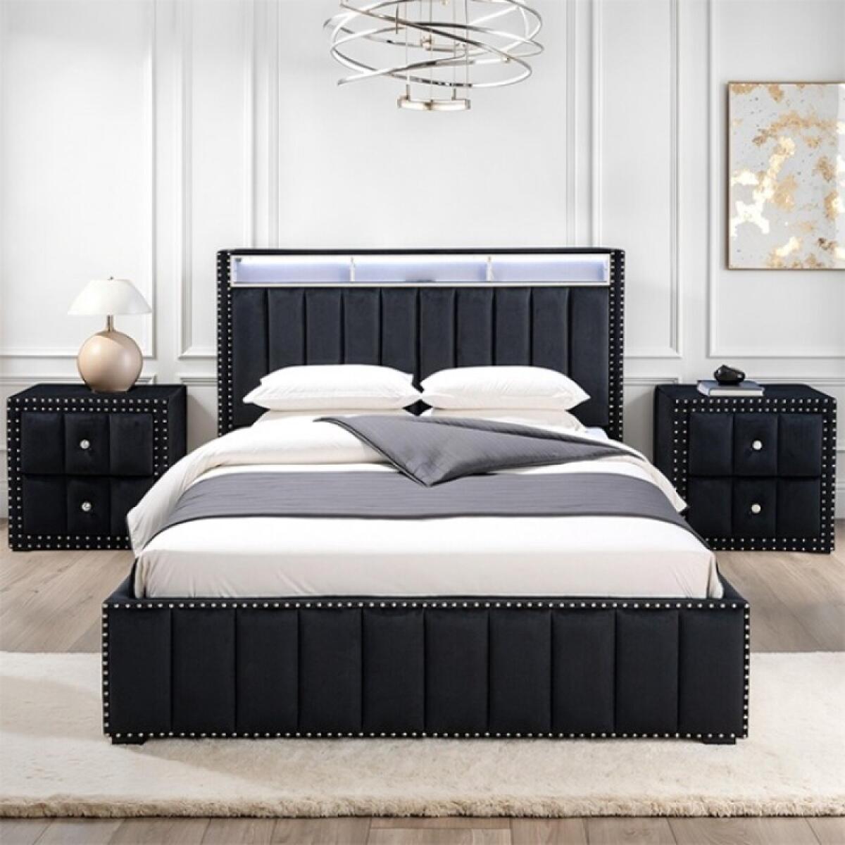 Farese Queen Bed w/ 2 Nightstands - Image 2