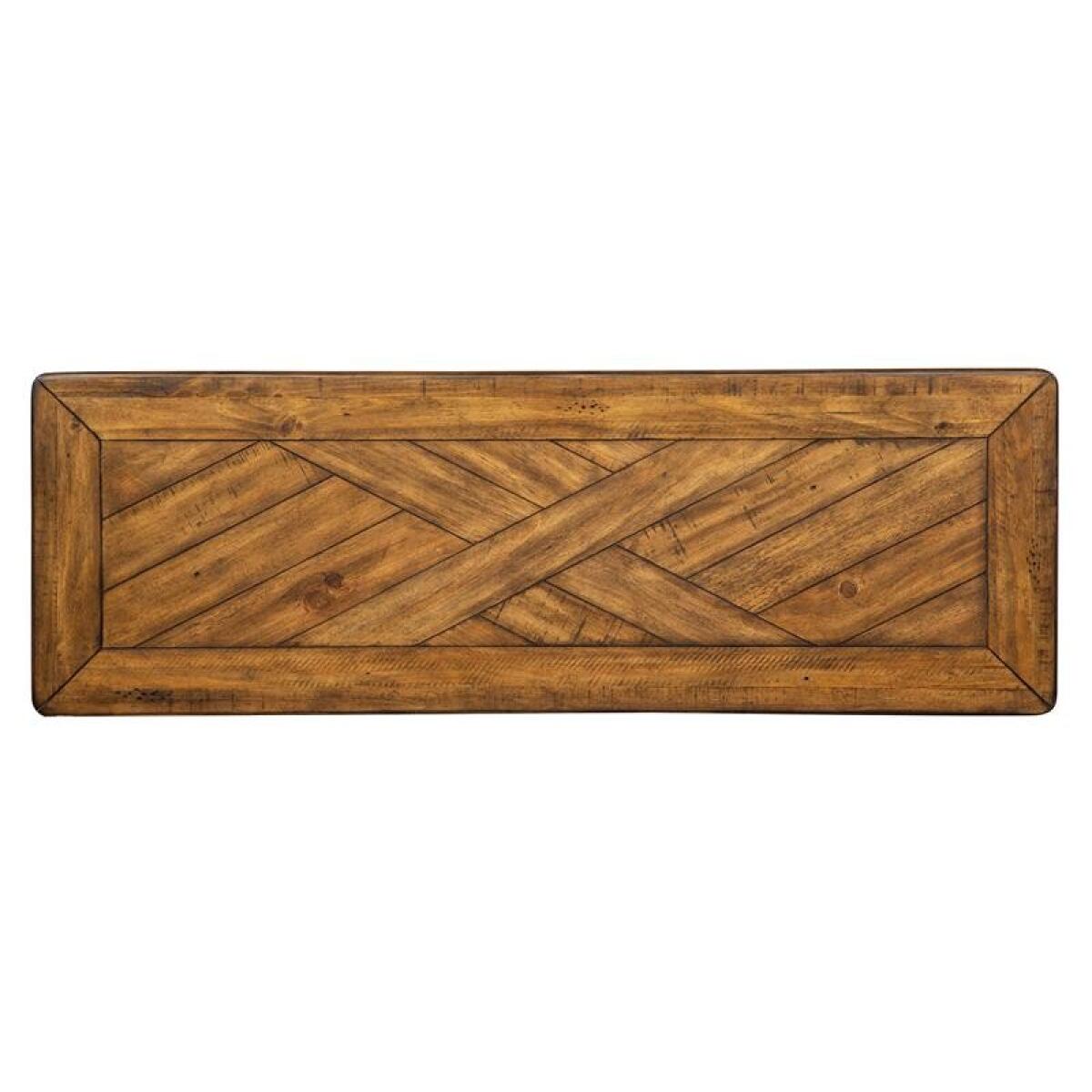 Chesterfield Rectangular Sofa Table Sofa Tables Brown 6