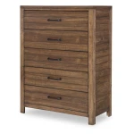 0832 Summer Camp LK Drawer Chest Brown Finish