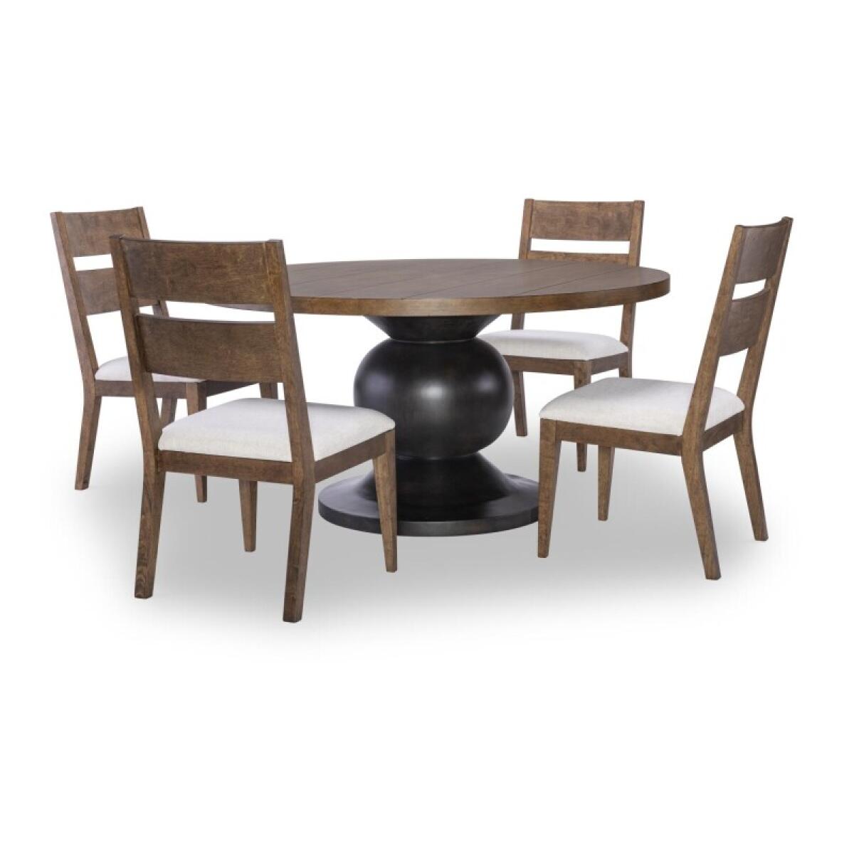 Complete Round Dining Table Dining Tables Brown 10