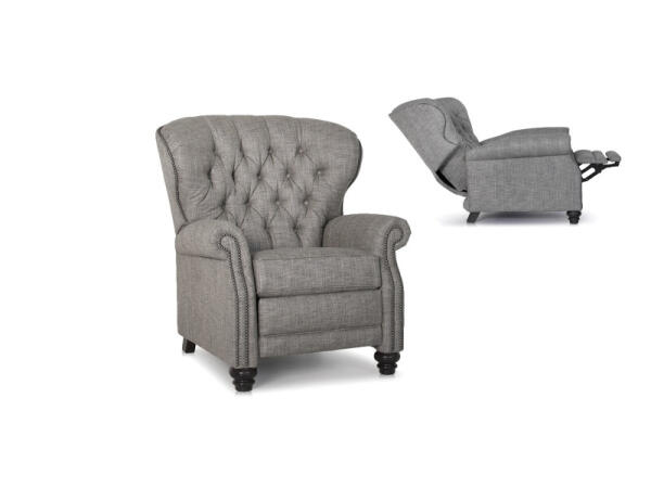 Pressback Reclining Chair 522-33 Recliners Gray